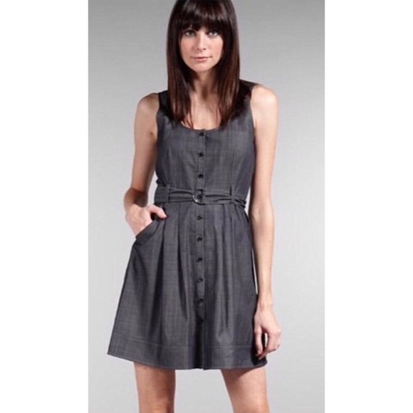 Theory Dresses & Skirts - Hannia_Greece Button Up Chambray Denim Dress